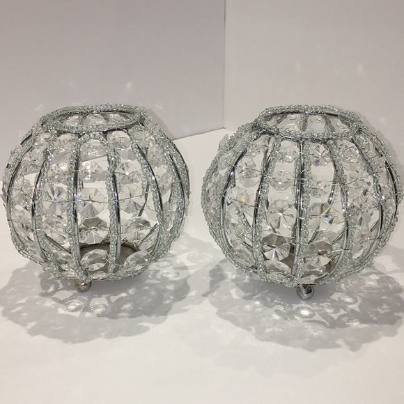 Z Gallerie Accessories - 2✨Z Gallerie sparkling Candle holders✨Like New✨